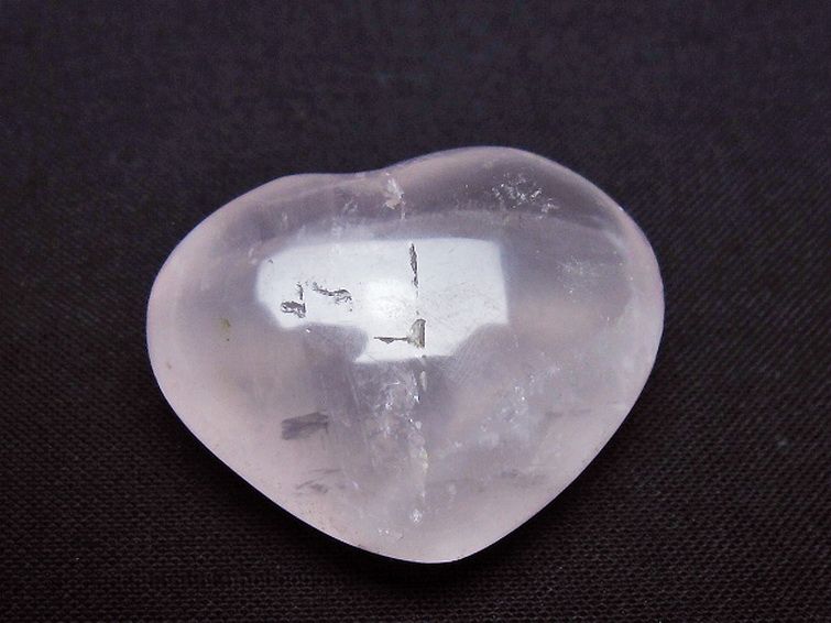 ローズクォーツハート 置物 [t225-8678] 3枚目