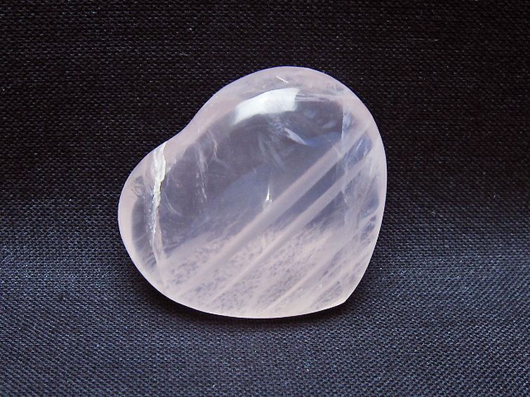 ローズクォーツハート 置物 [t225-8680] 2枚目