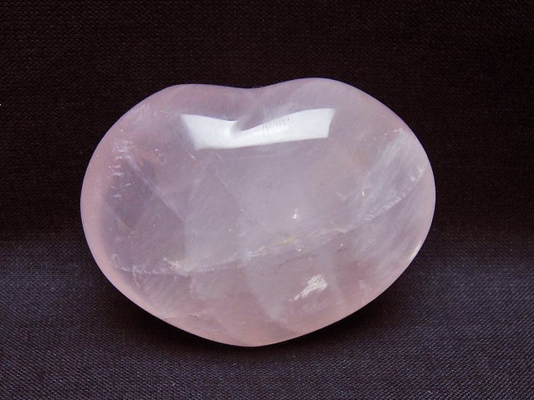 ローズクォーツハート 置物 [t225-8686] 1枚目