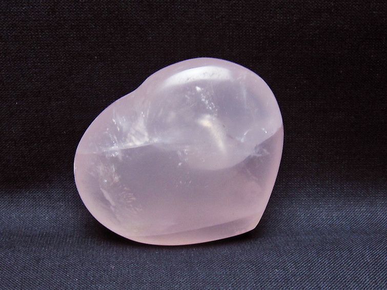 ローズクォーツハート 置物 [t225-8688] 2枚目