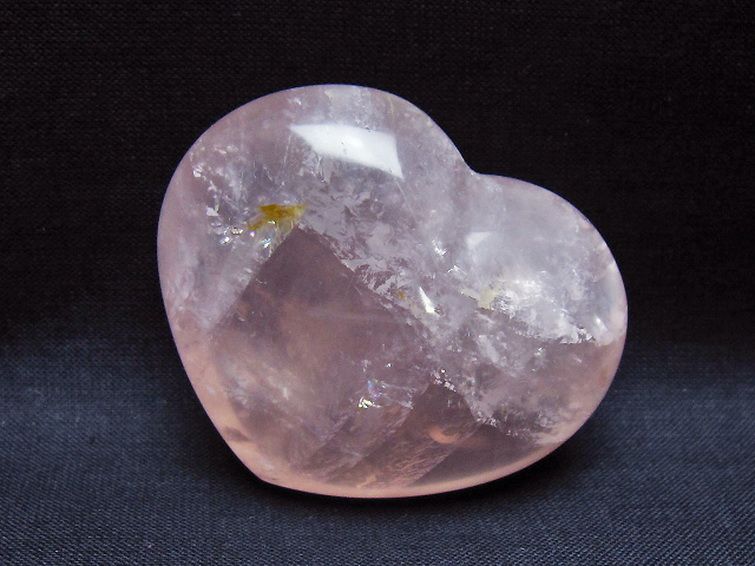 ローズクォーツハート 置物 [t225-8689] 2枚目