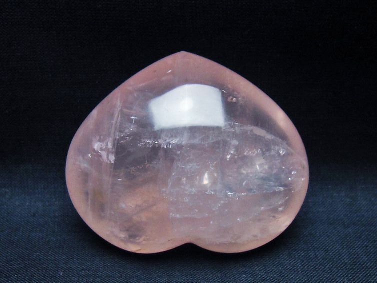 ローズクォーツハート 置物 [t225-8689] 3枚目