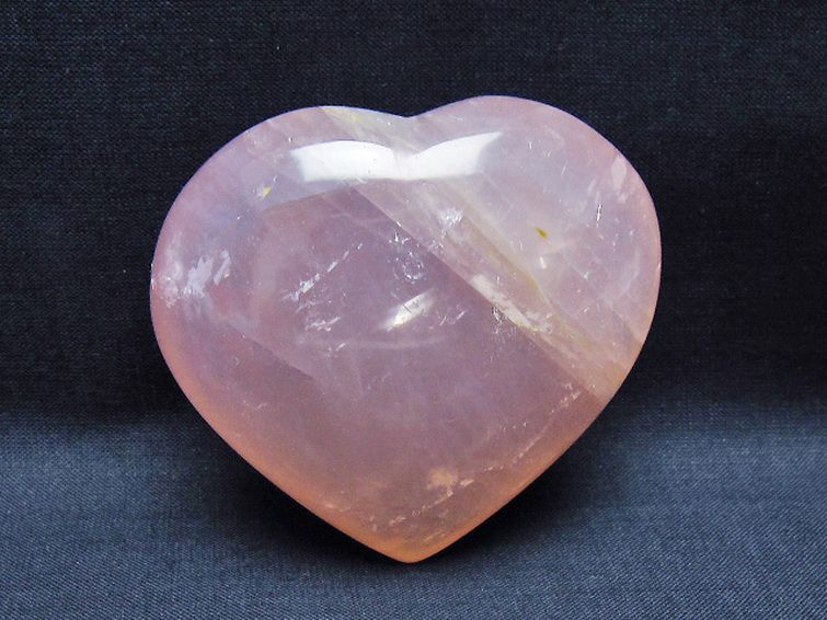 ローズクォーツハート 置物 [t225-8695] 1枚目