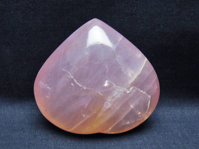 ローズクォーツハート 置物 [t225-8695] 3枚目