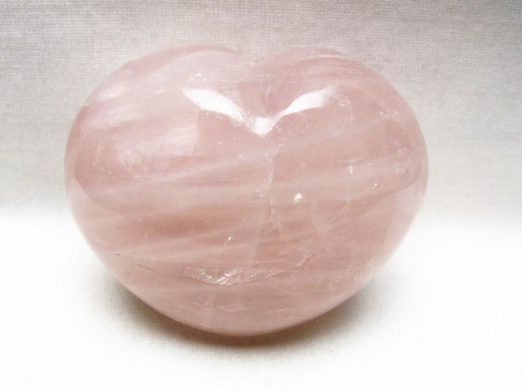 ローズクォーツハート 置物 [t225-8712] 1枚目