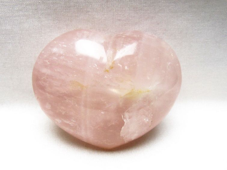 ローズクォーツハート 置物 [t225-8719] 1枚目