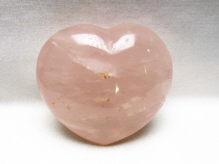 ローズクォーツハート 置物 [t225-8723] 1枚目