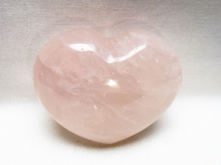 ローズクォーツハート 置物 [t225-8745] 1枚目