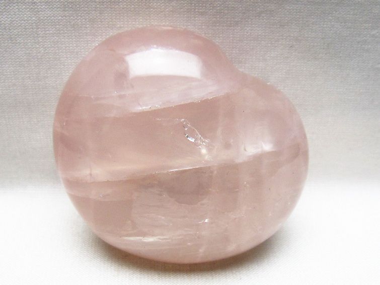 ローズクォーツハート 置物 [t225-8746] 3枚目