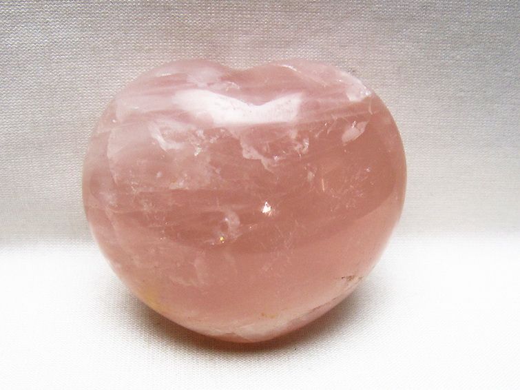 ローズクォーツハート 置物 [t225-8756] 1枚目