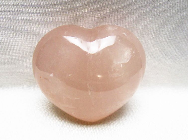 ローズクォーツハート 置物 [t225-8760] 1枚目