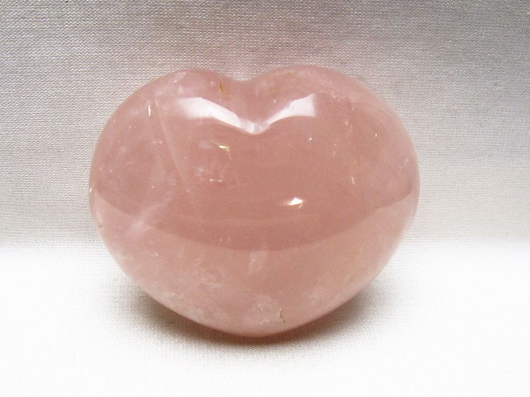 ローズクォーツハート 置物 [t225-8764] 1枚目