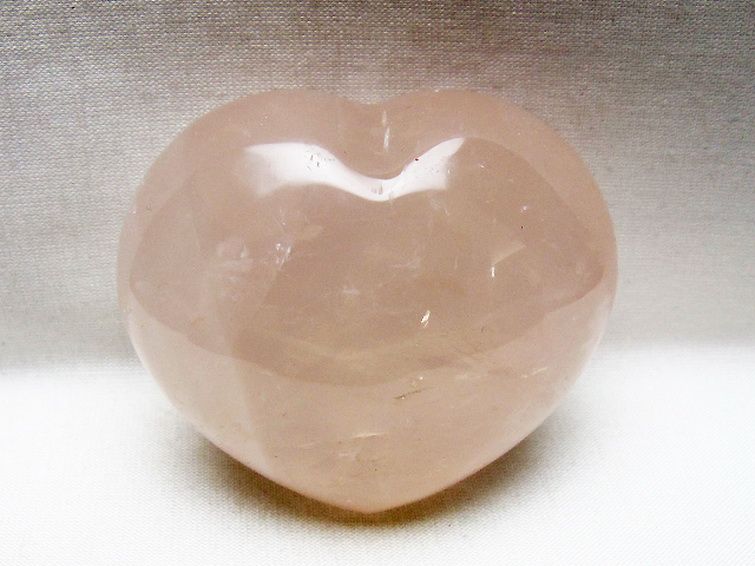 ローズクォーツハート 置物 [t225-8786] 1枚目
