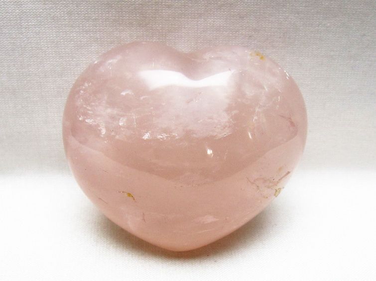 ローズクォーツハート 置物 [t225-8793] 1枚目