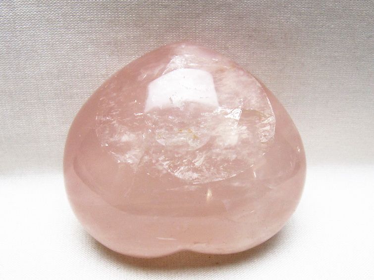 ローズクォーツハート 置物 [t225-8793] 2枚目