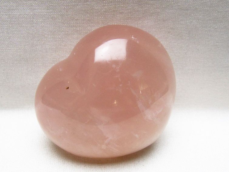 ローズクォーツハート 置物 [t225-8797] 3枚目