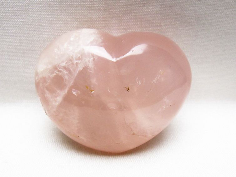 ローズクォーツハート 置物 [t225-8800] 1枚目