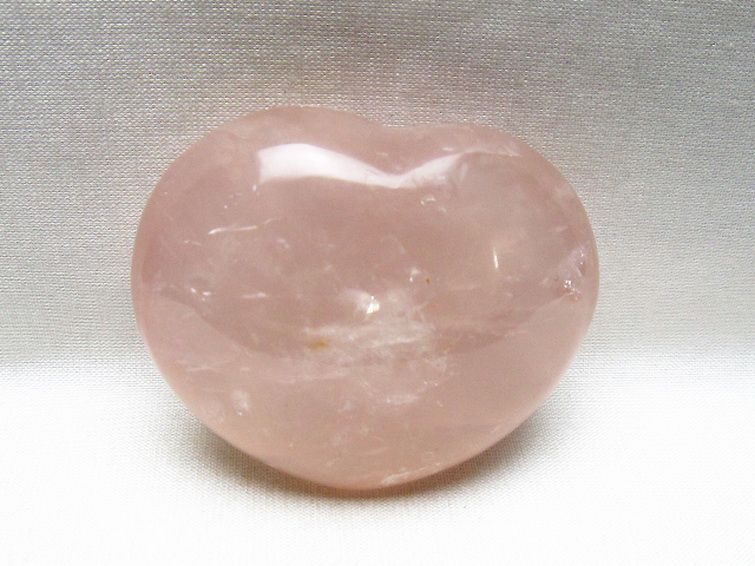 ローズクォーツハート 置物 [t225-8814] 1枚目