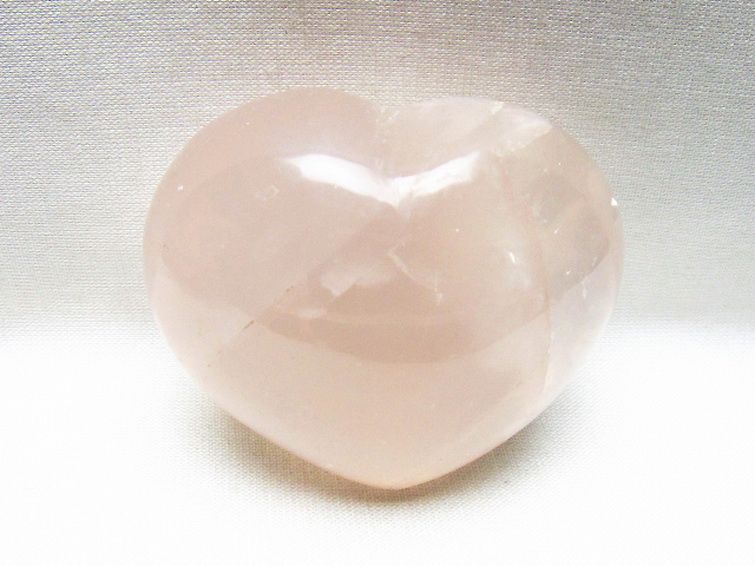 ローズクォーツハート 置物 [t225-8836] 1枚目