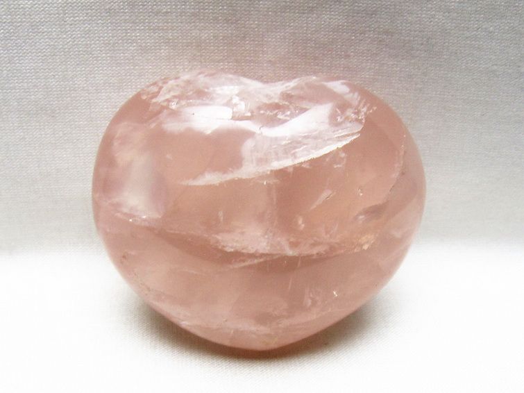 ローズクォーツハート 置物 [t225-8848] 1枚目