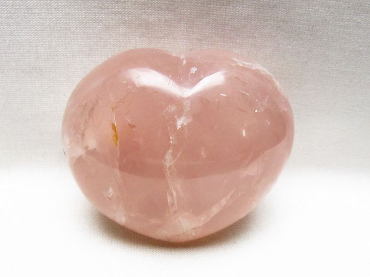 ローズクォーツハート 置物 [t225-8851] 1枚目