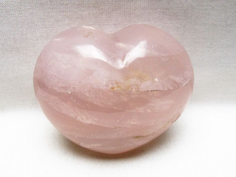 ローズクォーツハート 置物 [t225-8855] 1枚目