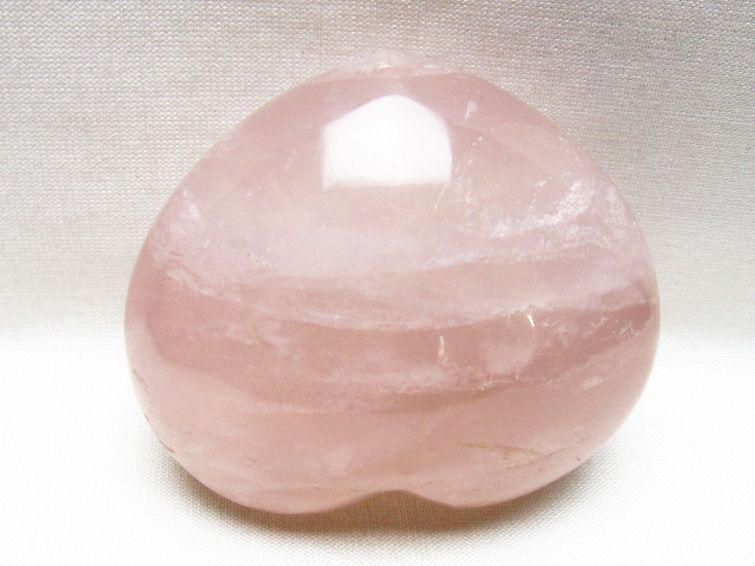 ローズクォーツハート 置物 [t225-8855] 2枚目