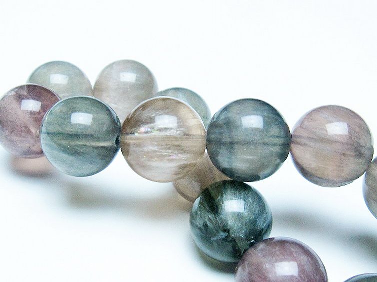 フローライト ブレスレット 15mm [t227-2267] 2枚目