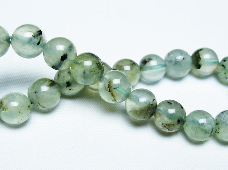 ルチル入り プレナイト ブレスレット 9mm [t228-4467] 2枚目