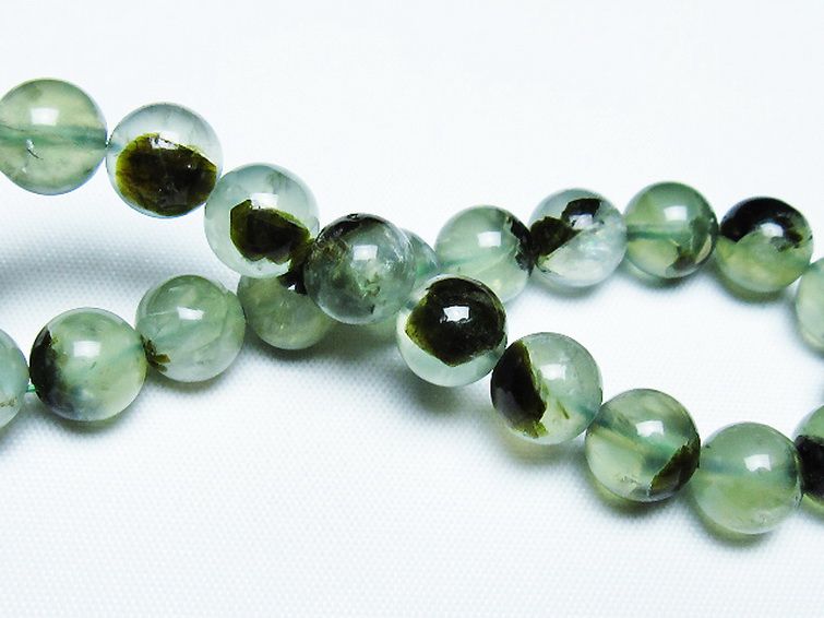 ルチル入り プレナイト ブレスレット 9mm [t228-4493] 2枚目