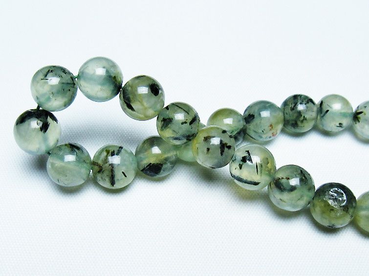 ルチル入り プレナイト ブレスレット 9mm [t228-4494] 2枚目