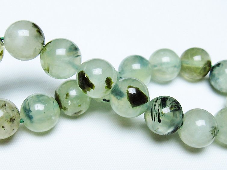 ルチル入り プレナイト ブレスレット 11mm [t228-4546] 2枚目