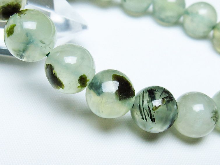 ルチル入り プレナイト ブレスレット 11mm [t228-4546] 3枚目