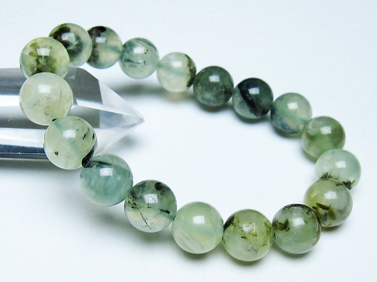 ルチル入り プレナイト ブレスレット 11mm [t228-4552] 1枚目