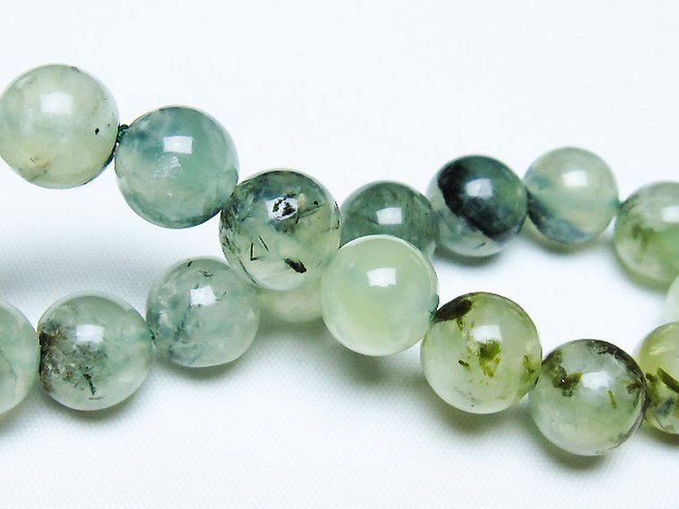 ルチル入り プレナイト ブレスレット 11mm [t228-4552] 2枚目