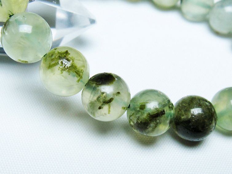 ルチル入り プレナイト ブレスレット 11mm [t228-4557] 3枚目