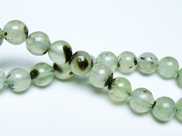 ルチル入り プレナイト ブレスレット 9mm [t228-4576] 2枚目