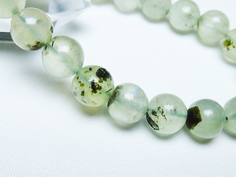 ルチル入り プレナイト ブレスレット 9mm [t228-4584] 3枚目