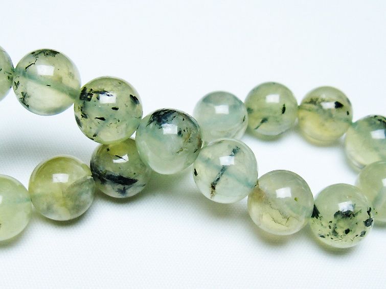 ルチル入り プレナイト ブレスレット 12mm [t228-4586] 2枚目