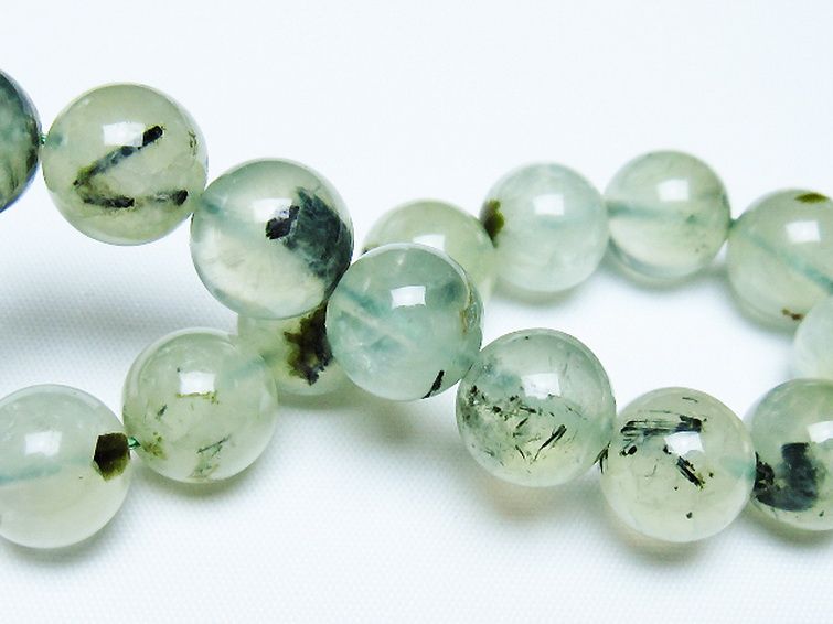 ルチル入り プレナイト ブレスレット 12mm [t228-4593] 2枚目