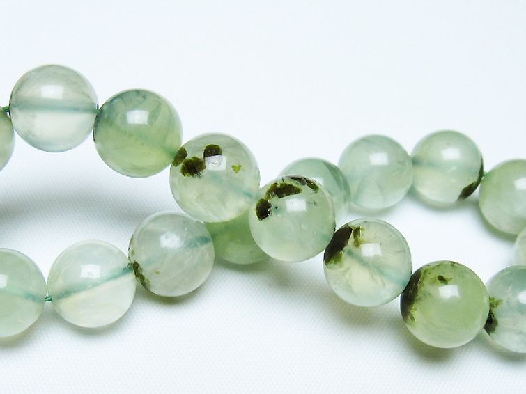 ルチル入り プレナイト ブレスレット 12mm [t228-4597] 2枚目