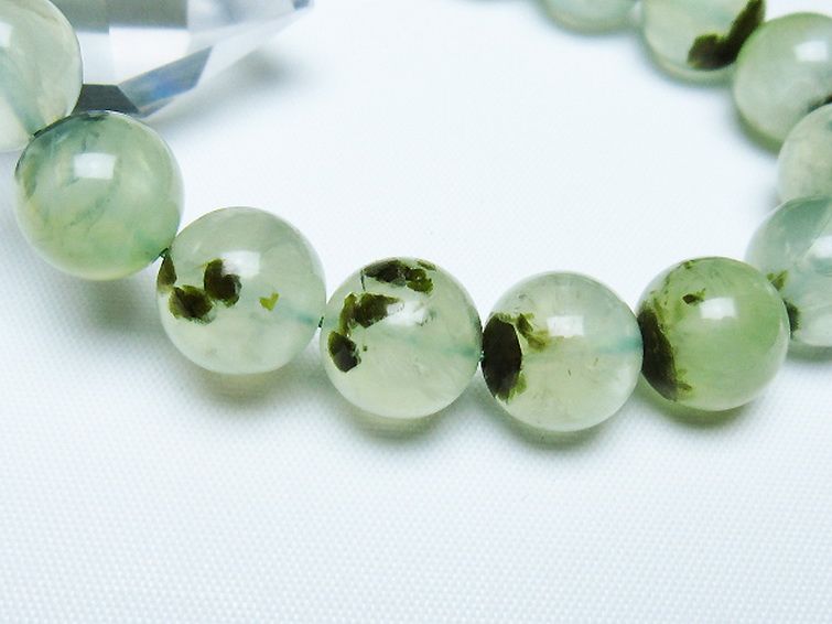 ルチル入り プレナイト ブレスレット 12mm [t228-4597] 3枚目