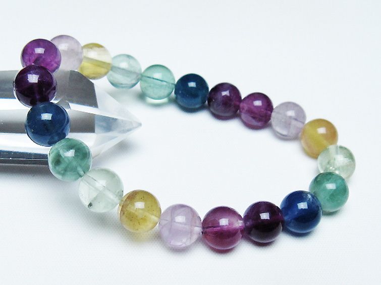 フローライト ブレスレット 9mm [t229-5291] 1枚目