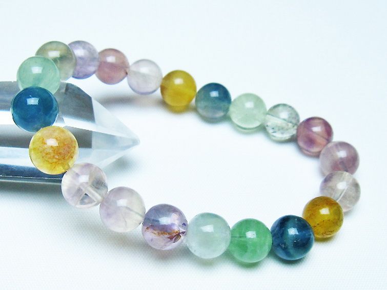 フローライト ブレスレット 9mm [t229-5329] 1枚目