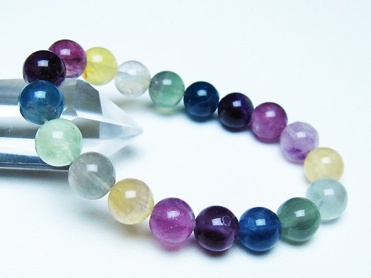 フローライト ブレスレット 10mm [t229-5335] 1枚目