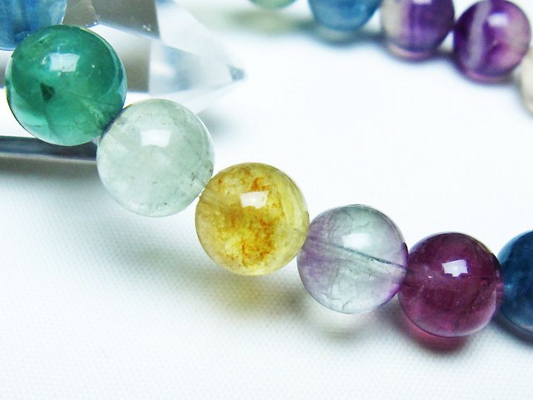 フローライト ブレスレット 10mm [t229-5339] 3枚目