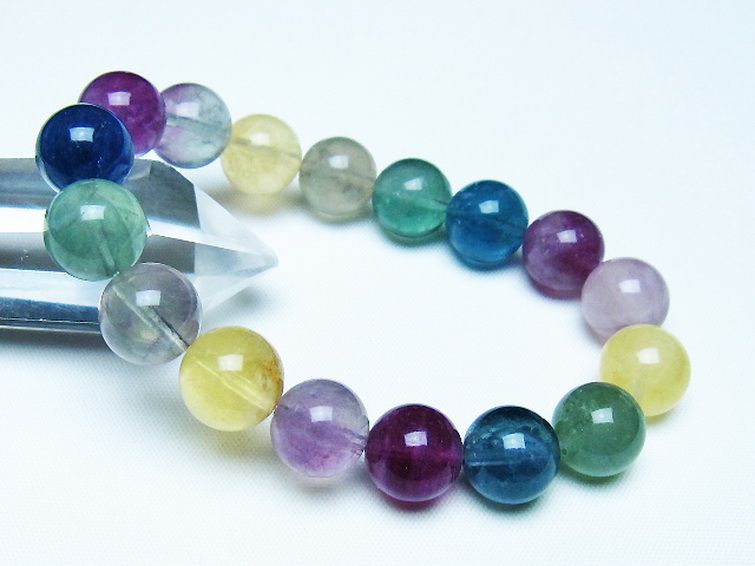 フローライト ブレスレット 12mm [t229-5355] 1枚目