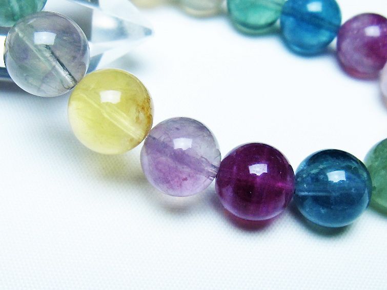 フローライト ブレスレット 12mm [t229-5355] 3枚目