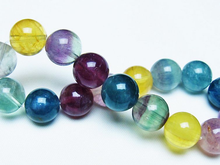 フローライト ブレスレット 12mm [t229-5363] 2枚目