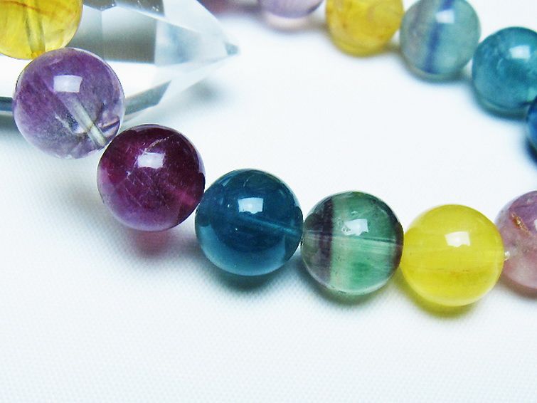 フローライト ブレスレット 12mm [t229-5363] 3枚目